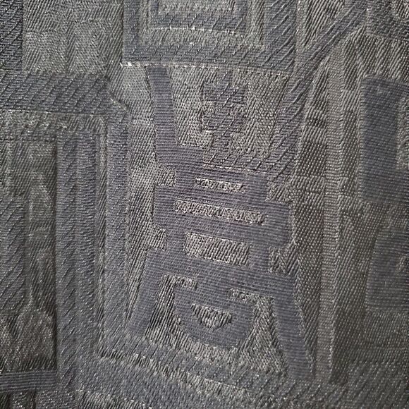 Chicos Nico Chinoiserie Black Jacquard Open Front Black/Silver Jacket Sz 1 M NWT - Picture 7 of 7